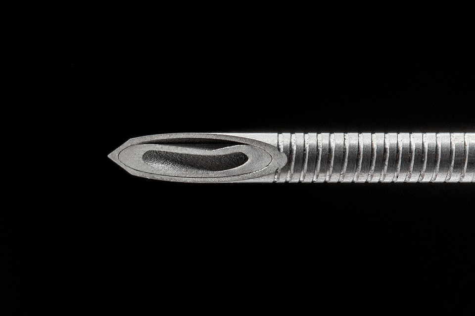 Wルーメン針(ローレット/螺旋加工)